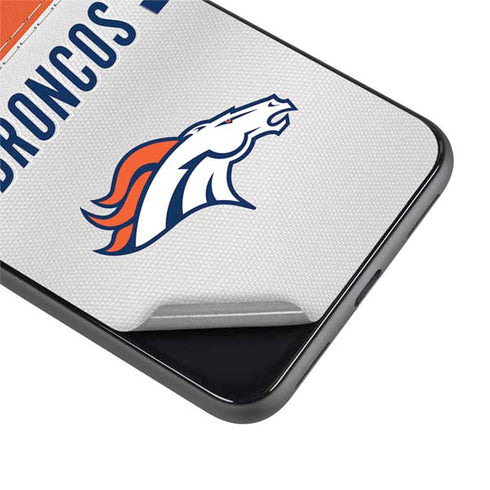 NFL Denver Broncos White Striped Google Pixel 4 XL Skin